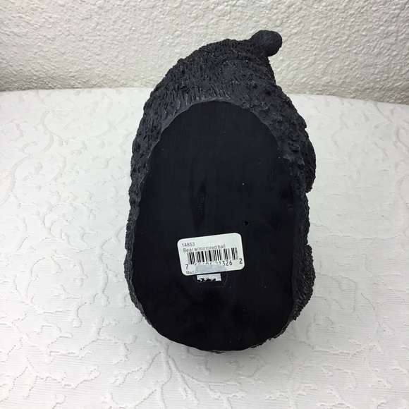 Bear Candle Holder Black Bear Cabin UpsideDown Figurine Candlesticks L10”xw6”xT6 - Picture 6 of 8